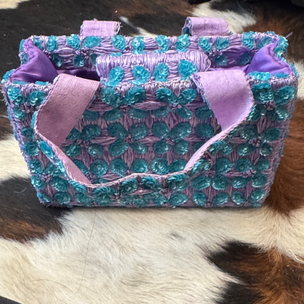 Pierre Urbach Purple and Teal Tote Bag